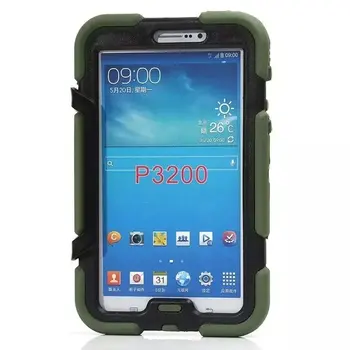 WES GLF Amor Case For Samsung Galaxy Tab 3 Tab3 7.0 T210 P3200 Tablet Case Heavy Duty Rugged Impact Hybrid Case Kickstand