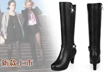 Winter Hot Fashion Shoes Over The Knee Women Boots Pointed Toe Thigh High Heels Sexy Women Shoes Size S3756