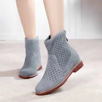 Autumn And Winter Women Shoes British Style Fashion Short Boots Wool Shoes Boots Flat Shoes Casual Women'S Boots S3798