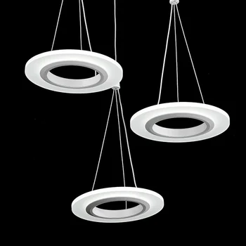 Modern LED Ring Chandelier Light Arcylic LED Chandelier Suspension Lighting Fixture Circle LED lighting