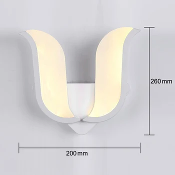 Newest Modern LED Wall Light SMD Led Wall Lamp Bed Lamp Hotel Restroom Bathroom Bedroom Wall Sconce Warm Light