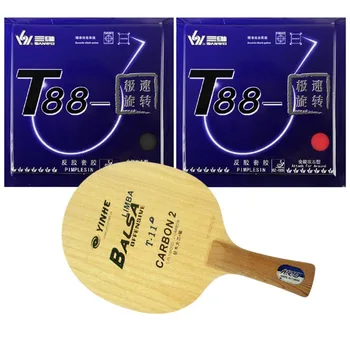 Pro Table Tennis (PingPong) Combo Racket: Galaxy YINHE T-11+ with Sanwei T88-Top speed