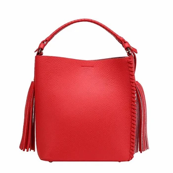 ForUForM Bags Handbags women famous brands 2017 fashion genuine leather bag Tassel top quality large capacity handbag-SLI-267