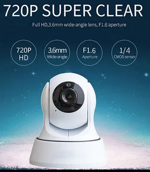 720P IR Night Vision Wireless Intercom Pan&Tilt IP Camera