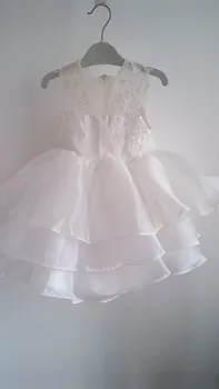 BABY WOW White Formal Gowns Baby Girl Dress for Flower Girl Dresses 1 Year Birthday Vestido Infantil for Newborn -2T Kids 117