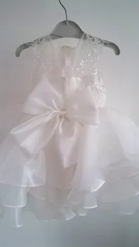 BABY WOW White Formal Gowns Baby Girl Dress for Flower Girl Dresses 1 Year Birthday Vestido Infantil for Newborn -2T Kids 117