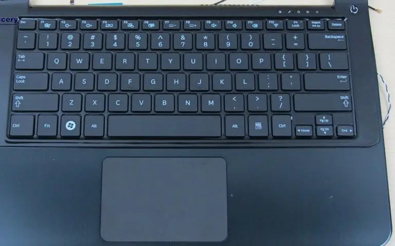 Laptop US Keyboard With Frame Plamrest TouchPad Black For Samsung NP900X3A 900X3A BA75-02898A HMB3701GSA01/BA59-02905G