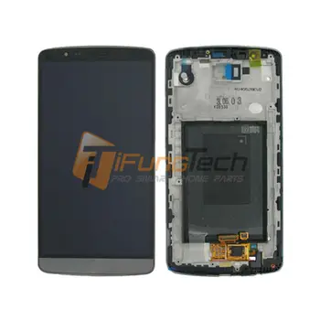 Original Black/White/Gold Tested LCD Display with Touch Screen Digitizer +Frame Assembly For LG G3 D850 D855