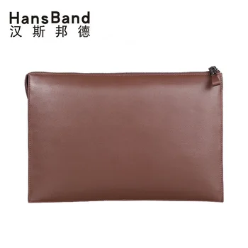 Causal Designer Soft Handbag Men Luxury Brand Clutch Bags Male High Capacity Genuine Cow Leather Envelope Bag Men's Day Clutches