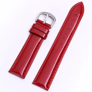 Genuine Leather Calfskin Patent Leather Watchband For Women in Different Colors 12mm 14mm 16mm 18mm 20mm