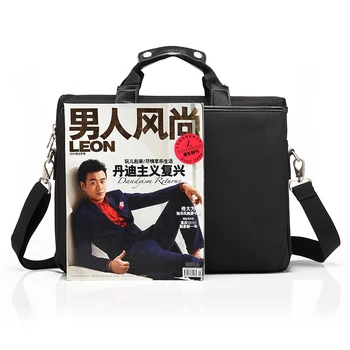 Fashionable Black Laptop Shoulder Bag for Man Notebook Bag 15.4 Inch Computer Accessories