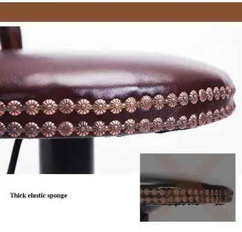UK fashion bar chair Europe public house stool lifting PU leather furniture retail