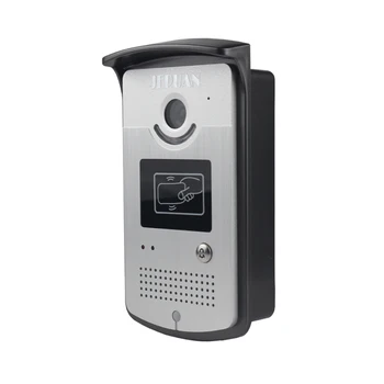 JERUAN 7`` TFT color video door phone intercom system 700TVL new RFID Access IR Night Vision Camera+8GB card+Electric Bolt lock