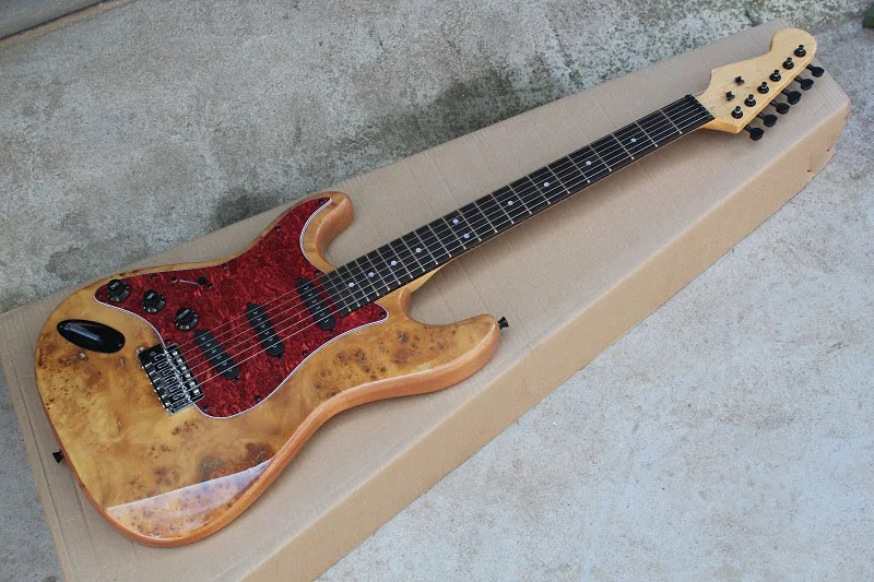 Custom Shop ST Strat Stratocaster Red Electric Guitar With 3 sss Pickups Left Handed Guitar @31
