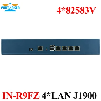 Fanless Mini PC with 4 Gigabit LAN Ports pfSense Firewall Router Quad core mini firewall Bay Trail j1900 2.42 GHz