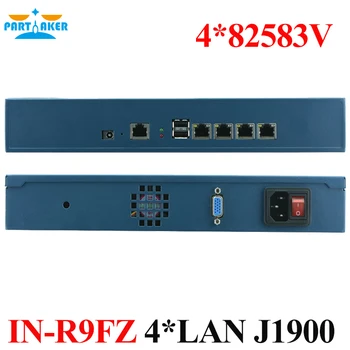 Fanless Mini PC with 4 Gigabit LAN Ports pfSense Firewall Router Quad core mini firewall Bay Trail j1900 2.42 GHz