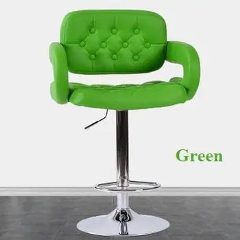 Bar chair office computer lifting stool PU leather green red black color furniture shop retail wholesale