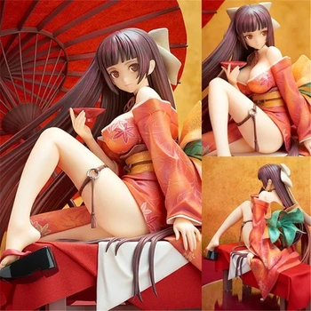 Japan Anime A Pretty Kimono Girl Action Figure 19CM PVC Model Toy Finished Goods Collection Figure Doll Toys SS0078