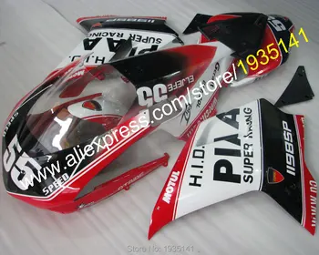 55 Cowling parts For Ducati 1098S 848 1198SP 2007 08 09 10 11 sport motorbike Fairing fittings (Injection molding)
