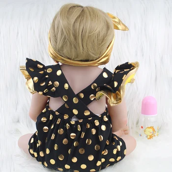 Fashion Silicone Baby Dolls Lifelike Reborn Babies Holiday Gifts for Kids Sleep Dolls With Pacifier 2017 New Accompany Dolls