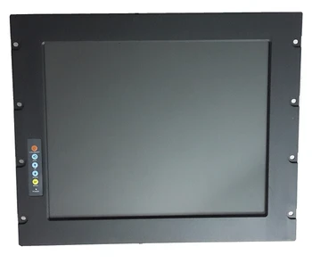 9U Rack Mount LCD Monitor, 19-inch LCD, With industrial Grade Touchscreen, With VGA & DVI display port