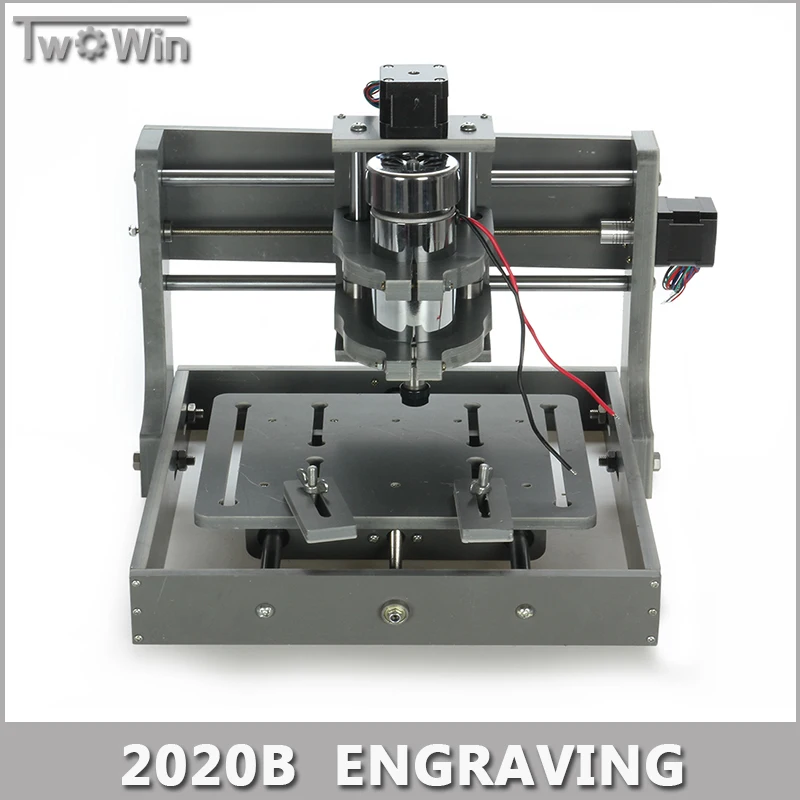 PCB Milling Machine CNC 2020B DIY CNC Wood Carving Mini Engraving Machine PVC Mill Engraver Support MACH3 System.