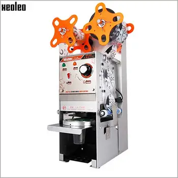 Xeoleo Automatic Cup sealing machine for 9.5cm cup Bubble tea machine 220V Cup sealer for Coffee/Bubble tea Sealing machine