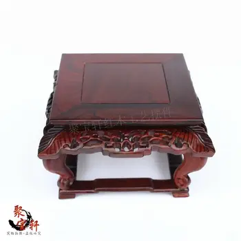Red mahogany base acid branch wood carving handicraft furnishing articles vase flowerpot household act the role ofing is tasted
