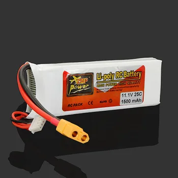 ZOP Power 3S 11.1V 1500MAH 25C Battery XT60 Plug For RC Spare Part