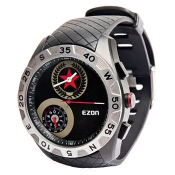 EZON outdoor climbing mountaineering men waterproof sports watches army table-height guide height of the needle quartz watch