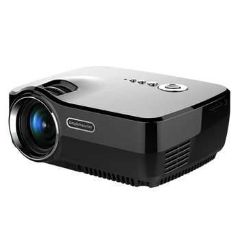 GP70UP 2016 New Style Portable LED Projector 800*480 1200Lumens Home Wireless HD Bluetooth WIFI Android4.4 FW1S