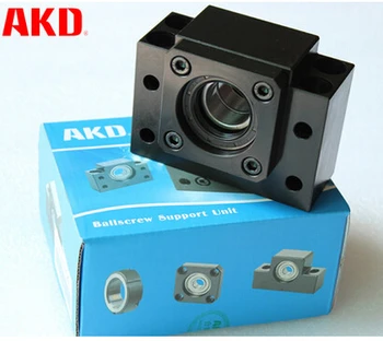 Ballscrew support Unit C5 grade take with Angular contact bearings fixed side rectangular type BKBF20 BKBF25 each for 2pcs
