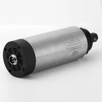 1.5KW 80MM ER16 cnc Spindle 24000rpm Machine Spindle Motor Air Colling Engraving Milling Spindle 220v AC Spindle 4 Bearing.