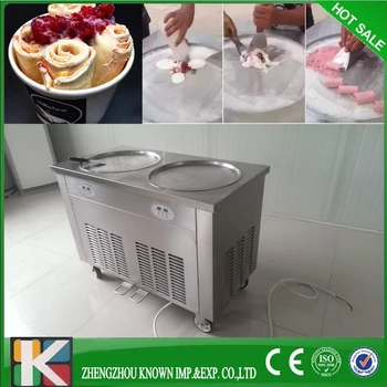 Thailand fry ice cream machine ice roll pan machine icecream roll machine