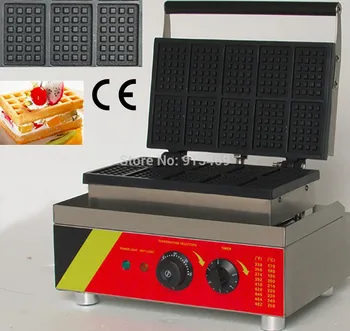 10pcs 110v 220v Electric Commercial Belgian Waffle Maker Machine Baker