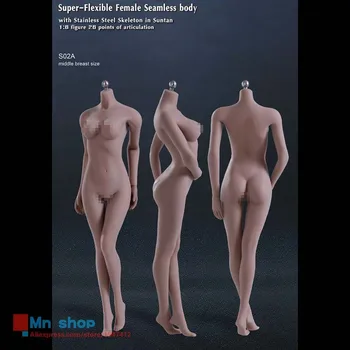 Sexy Phicen Doll 1/6 Super-Flexible Female Seamless Nude Body Figure with Stainless Steel Skeleton Suntan S02A/S06B/S09C/S12D