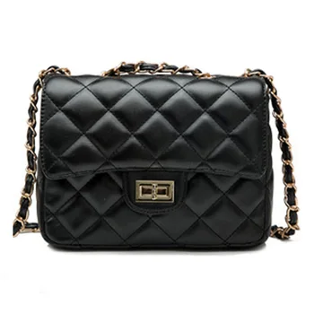 New Adele Flap Mini Women'S Bags Ladies Luxury High Pu Leather Handbag Chain Shoulder Bag Plaid Women Messenger Crossbody Bag