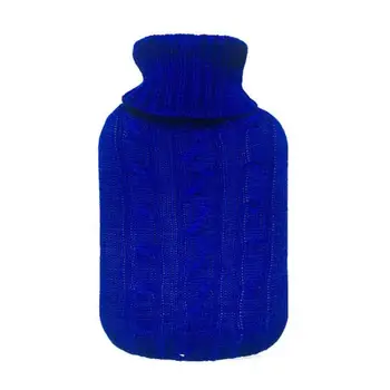 2000ml Filled With Knit Hot Water Bottle Knit Flannel Bags Super Soft Knitting Water Flannel bags cover s5