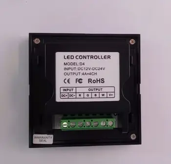LTECH RGBW Touch Led Controller D4 DC12-24V 4A*4CH Glass Wall Mount Touchable RGBW Led strip Full Color Controller 5 YEAR
