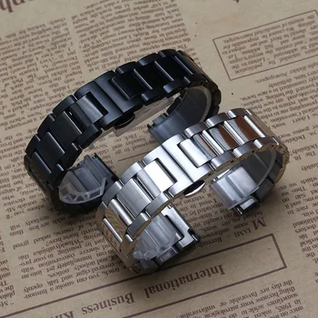 Watchband 18mm 20mm 22mm 24mm for common watches straighe end butterfly buckle watch accessories new fit smart hot