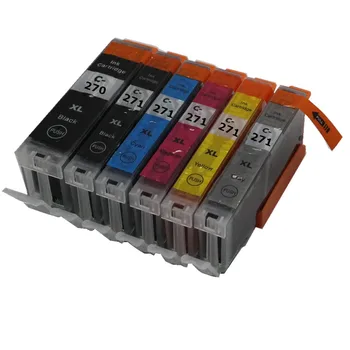 6 color PGI270 CLI271 PGI-270BK CLI-271 compatible ink cartridge full ink for canon PIXMA MG7720 printer