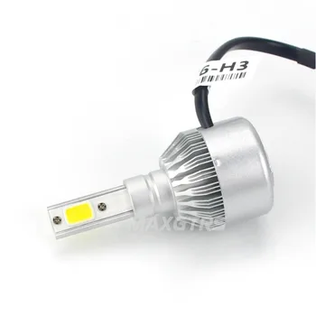 2x H1 H3 H27 880 881 CREE Chip COB Led 72W Replacement 7600Lm Car DRL Fog Headlight Conversion Driving Bulb Car Light Source