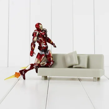 New Hot SHFiguarts Iron Man Mark 43 with Tony's Sofa PVC Action Figure Collectible Model Toy Collectible Gift for Children