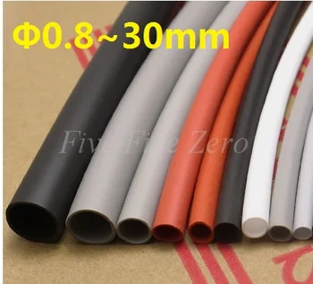 30mm Flexible Soft 1.7:1 Silicone Heat Shrink Tubing Silicone Rubber Brand New - 1 Meter