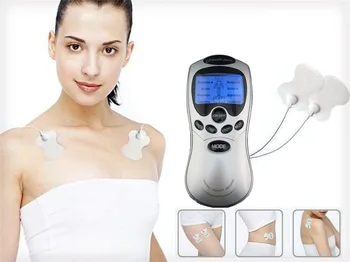 Tens Digital Therapy Machine Slimming Pulse Muscle Relax Massage Electric Slim 4 Pads Pain Relief Fitness