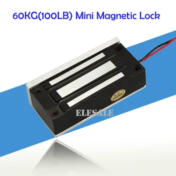 12V DC 60KG 100LBS Eletric Magnetic Lock Mini Size For Access Control System Cabinet Locker