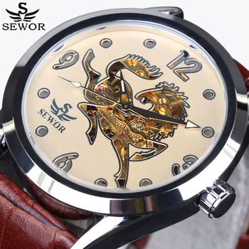 Watches Men Watch Luxury Top Brand SEWOR New Fashion Men's horse Dial Designer Automatic self-wind Watch sports Wristwatch clock