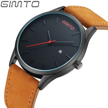 2016 GIMTO Stylish Watch Men Luxury Brand Men's quartz-watch Waterproof Clock Men Wrist watches Relogio Masculino reloj hombre