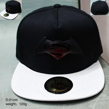 2017 movie peripherals Batman v Superman baseball hat black mixed white net cap anime hat CA269