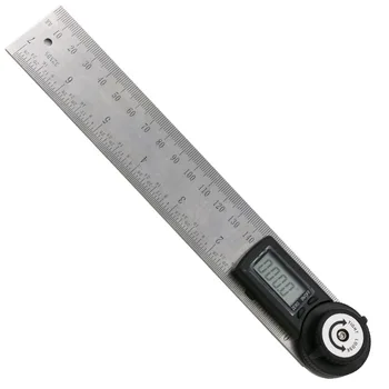 Electronic Digital Angle Gauge Stainless Steel Angle-protractor Square Woodworking Angulometer Universal Angle-ruler
